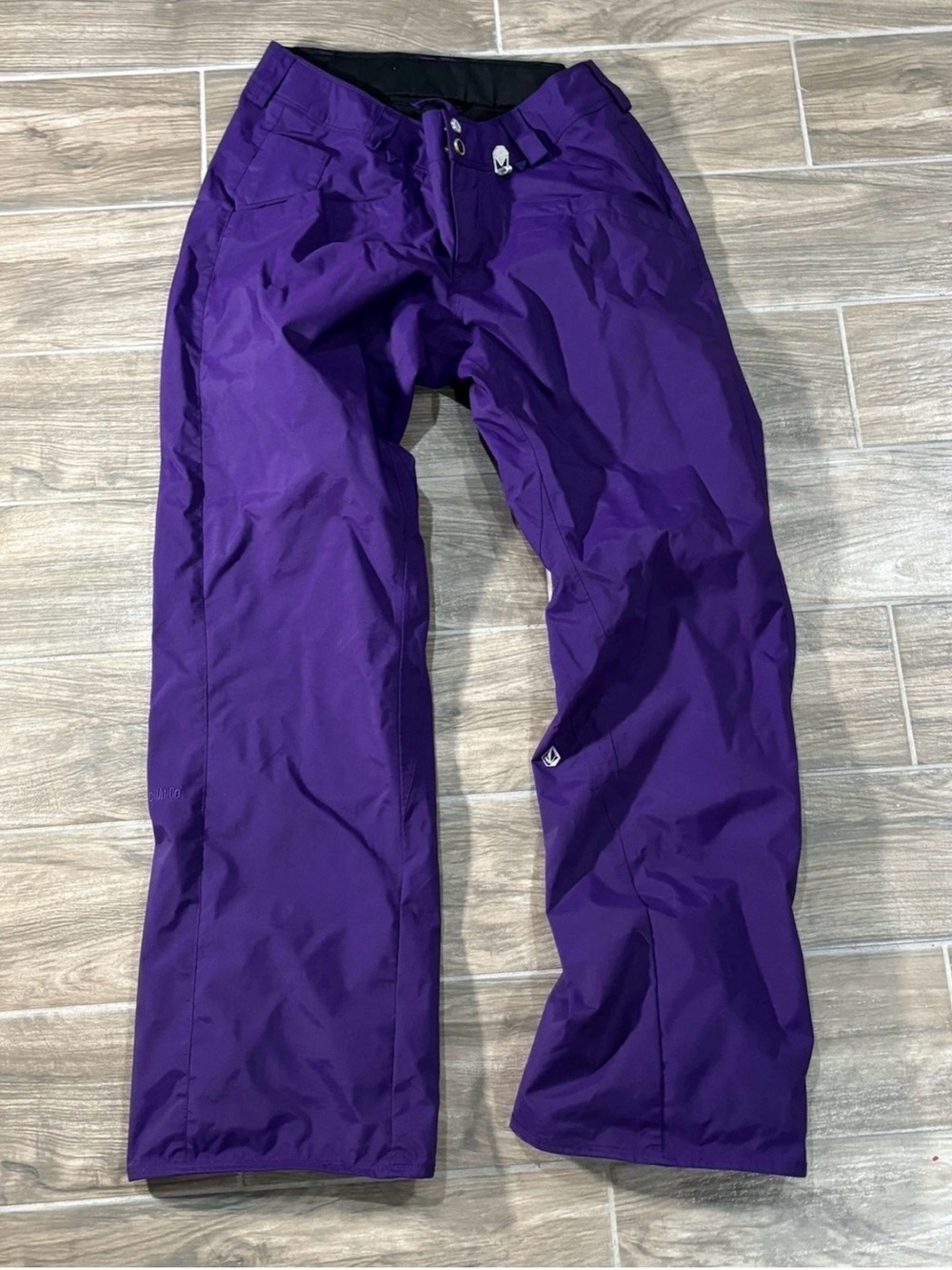 Vintage Volcom Nimbus Ski Pants Womens Medium Purple Waterproof Snow Wind Winter